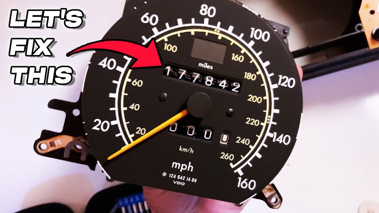 How to Fix W124 Broken Odometer - E420 E500E 034 036