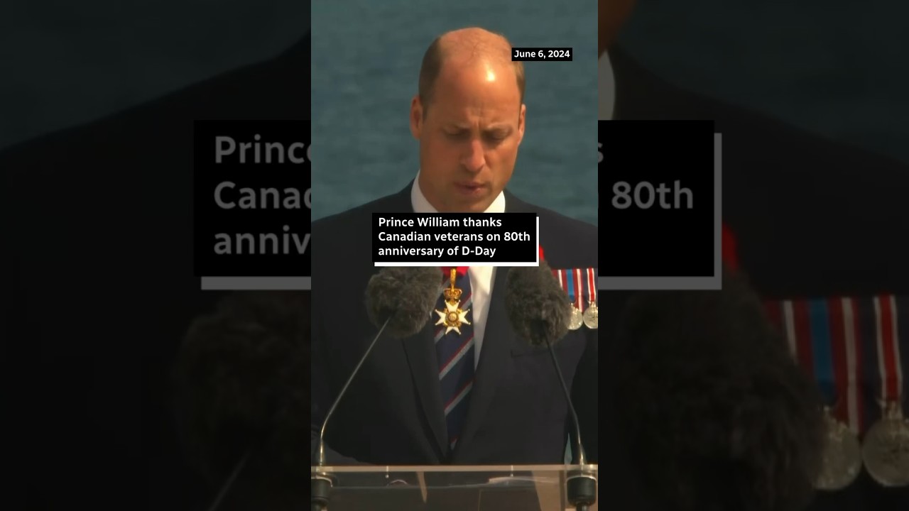 Prince William thanks Canadian veterans on 80th anniversary of D-Day