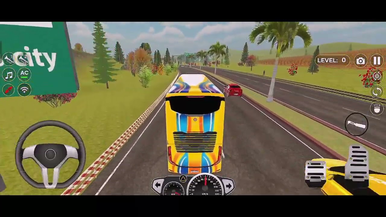 Bus Simulator Gameplay | Realistic Bus Driving and Crash | #bussimulator #driving #simulationgame 