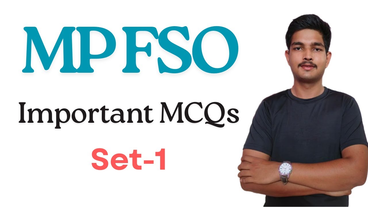 MP FSO Food  Science MCQ | MP Food Safety Officer Important MCQs | Madhya Pradesh FSO 2025