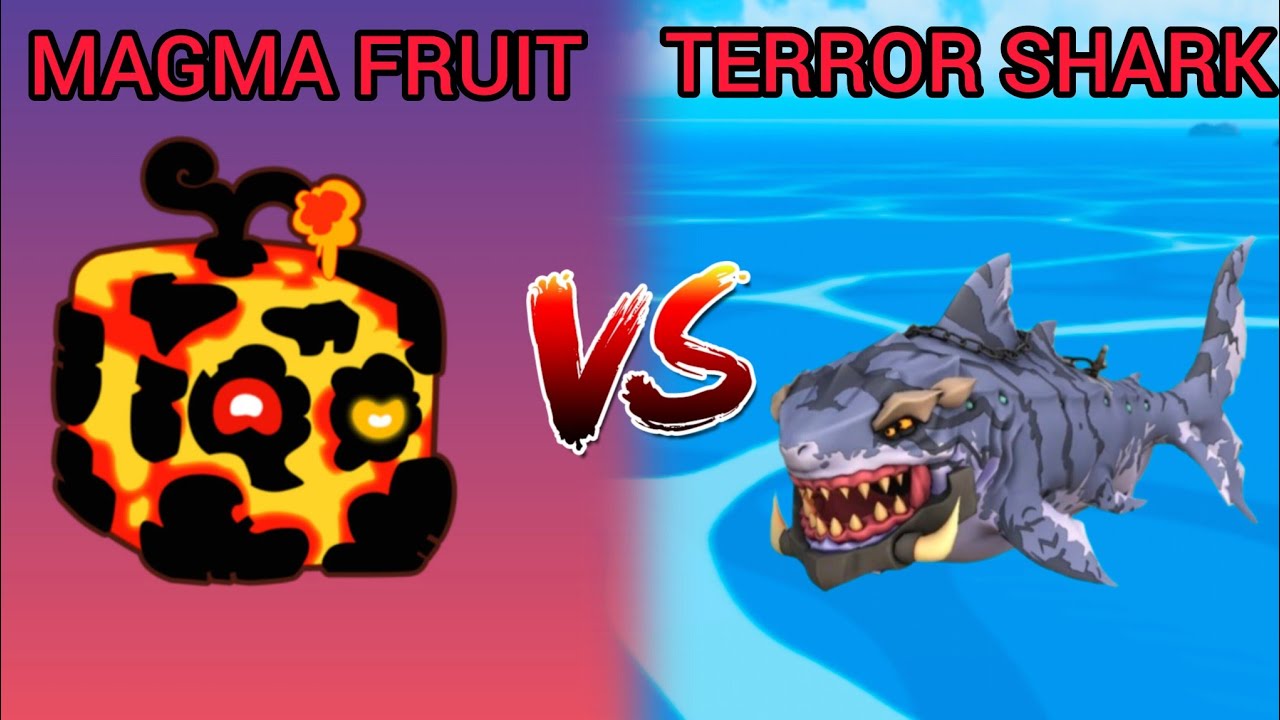 Magma Fruits VS Terror Sharks in Blox Fruits