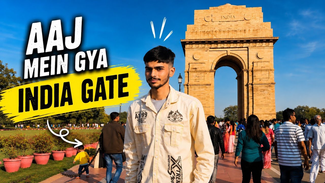 “Aaj Main Gaya India Gate 🇮🇳✨ | Delhi Vlog”