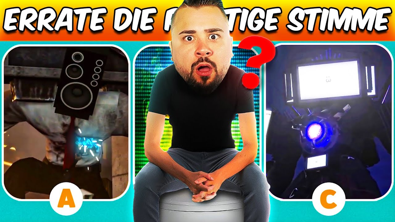 RICHTIGE Skibidi Toilet STIMME ERRATEN!