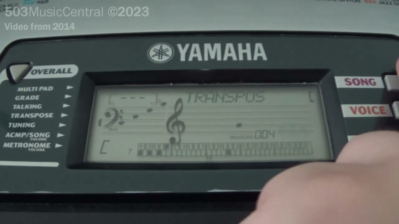 Yamaha PSR-175: American Patrol (Transposed to E-flat)