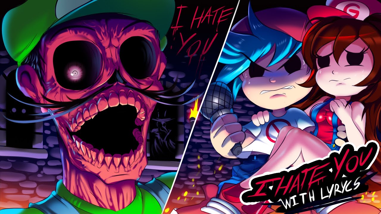 Mario Madness - I Hate You With Lyrics : Friday Night Funkin Cover