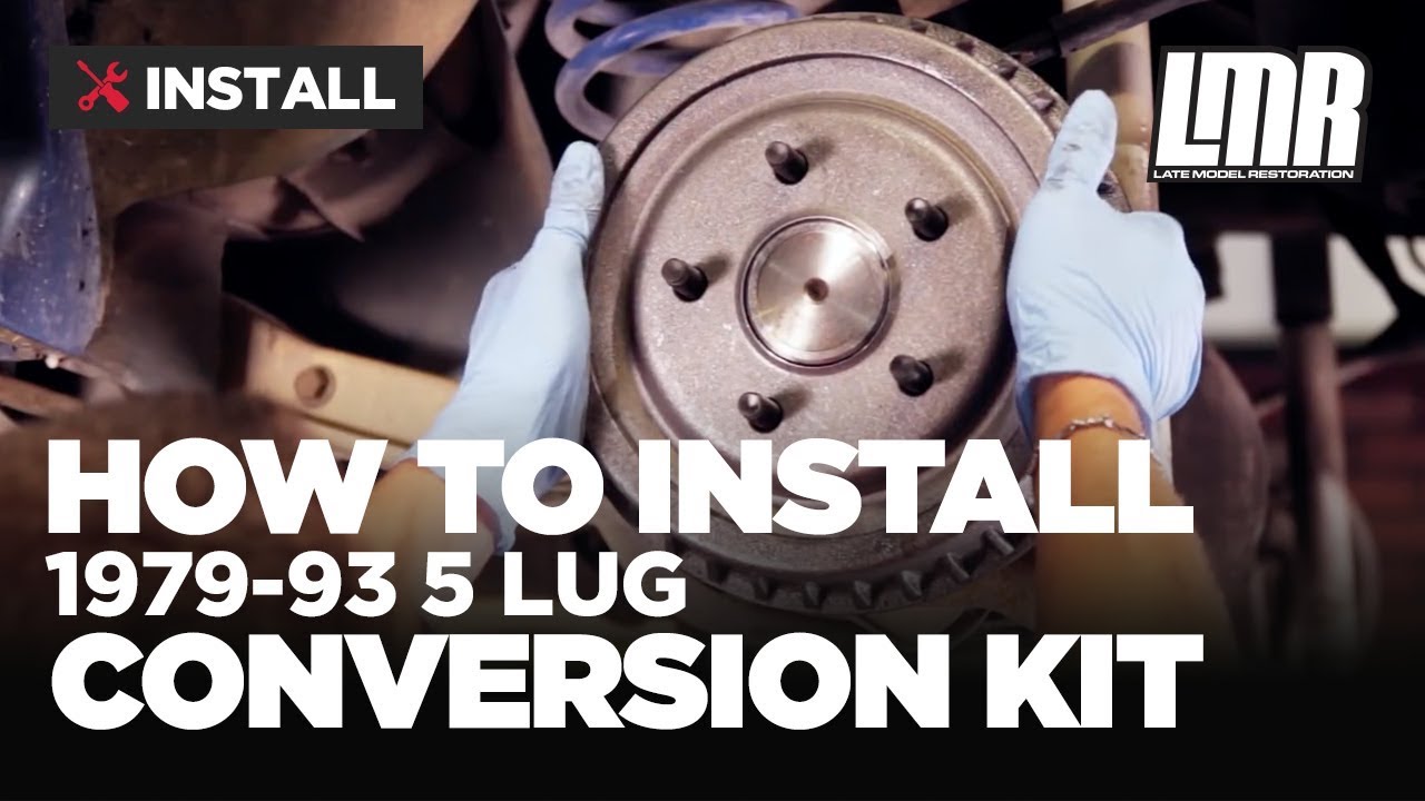 Fox Body Mustang 5 Lug Conversion Kit Install (Five Lug Swap)