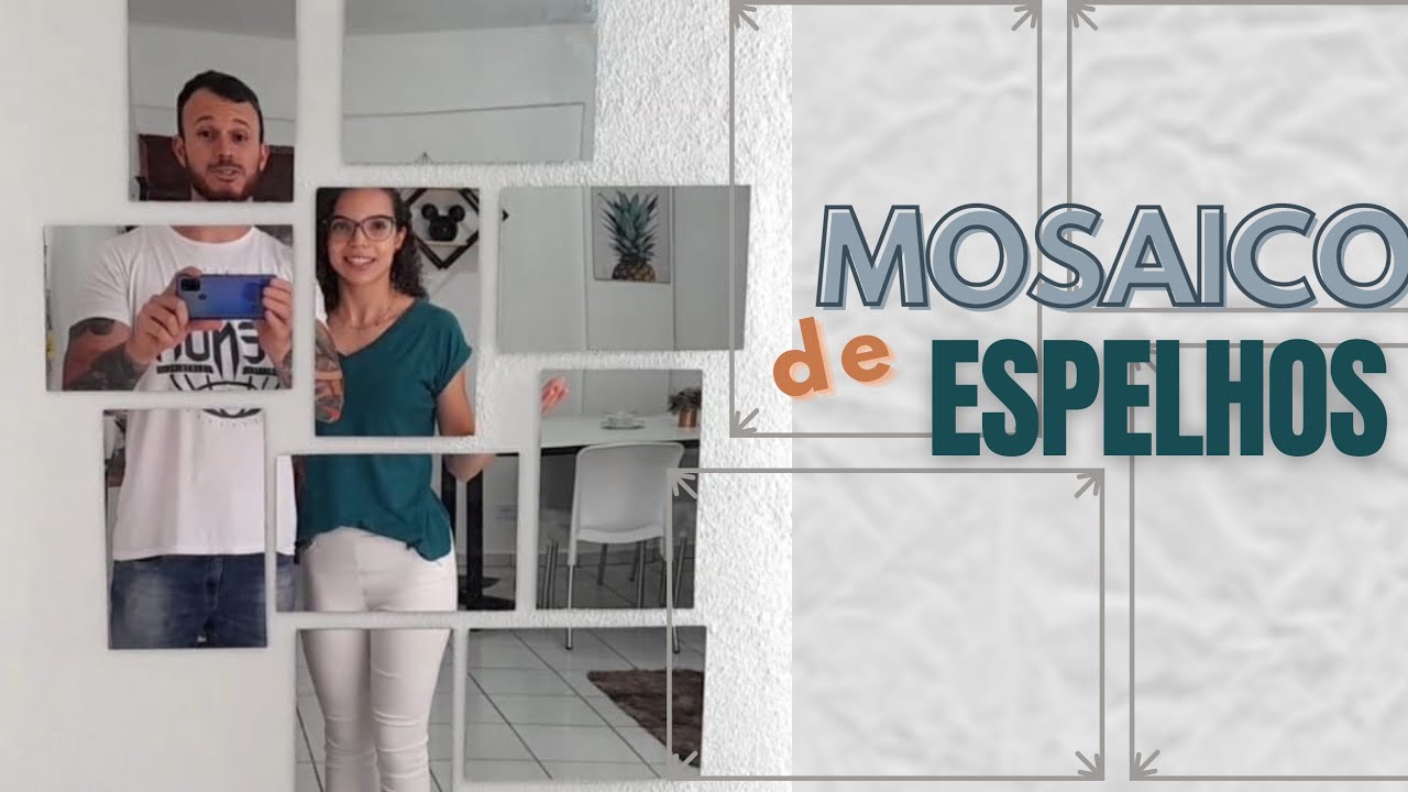 🪚 O MOSAICO DE ESPELHOS MAIS BARATO E FACIL DE FAZER / espelhos decorativos