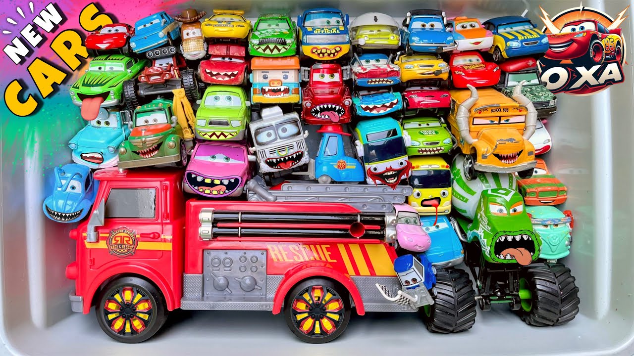 Disney Pixar Cars Unboxing Review | Lightning McQueen, Tow Mater, Chick Hicks, Sally Carrera, Cruz