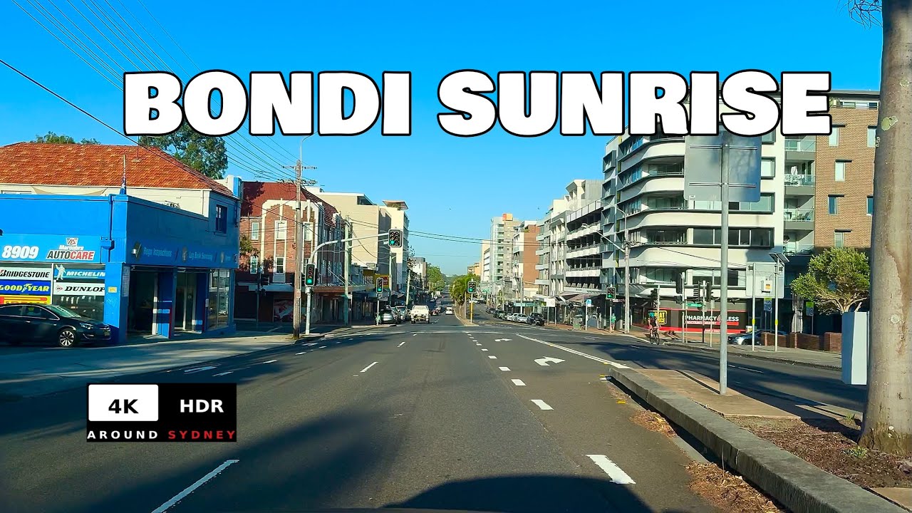 SUNRISE Bondi Junction Sydney Drive 4K HDR 60FPS POV | Rosebery→Maroubra
