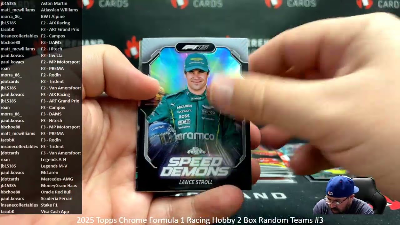 2/9/2026 2025 Topps Chrome Formula 1 Racing Hobby 2 Box Random Teams #3