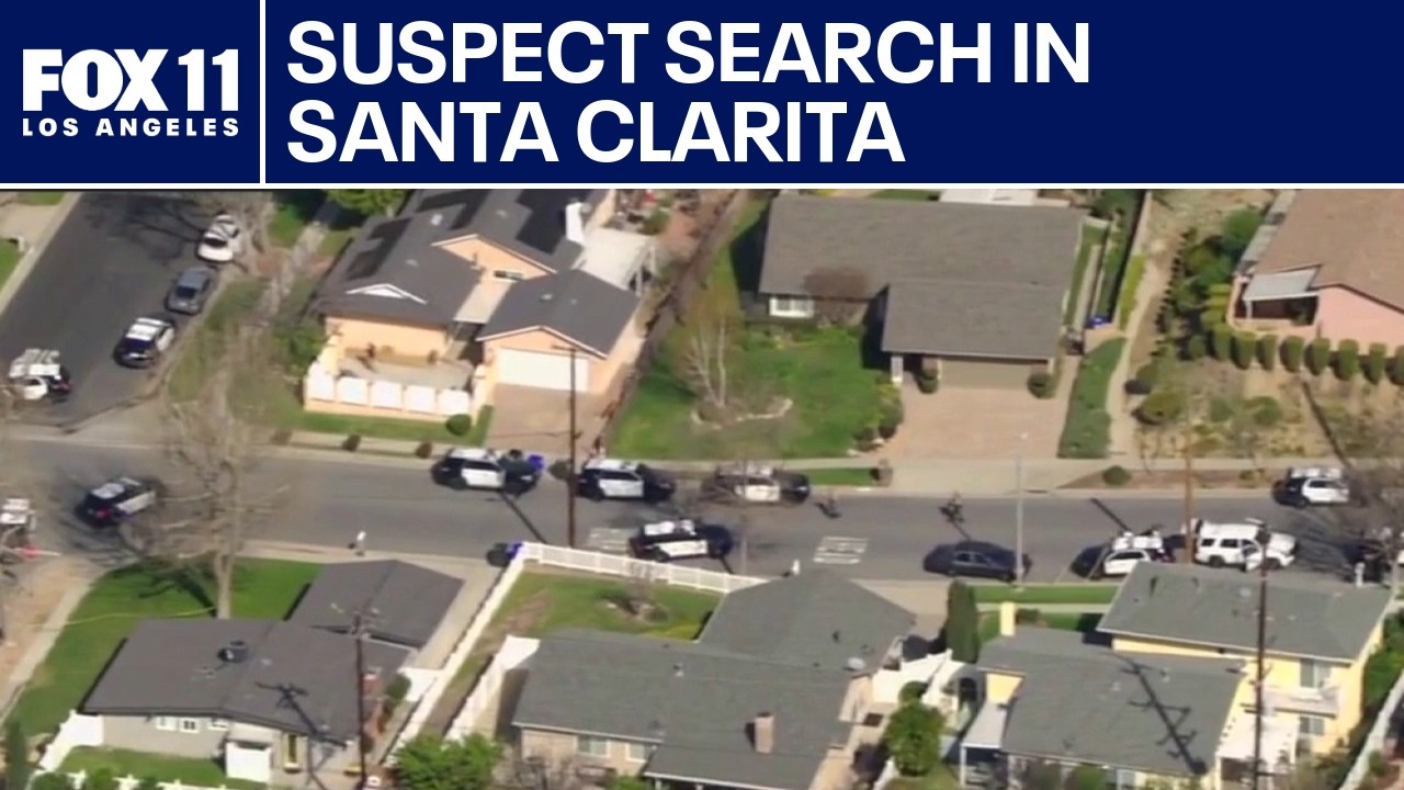 Search for armed man in Santa Clarita neighborhood