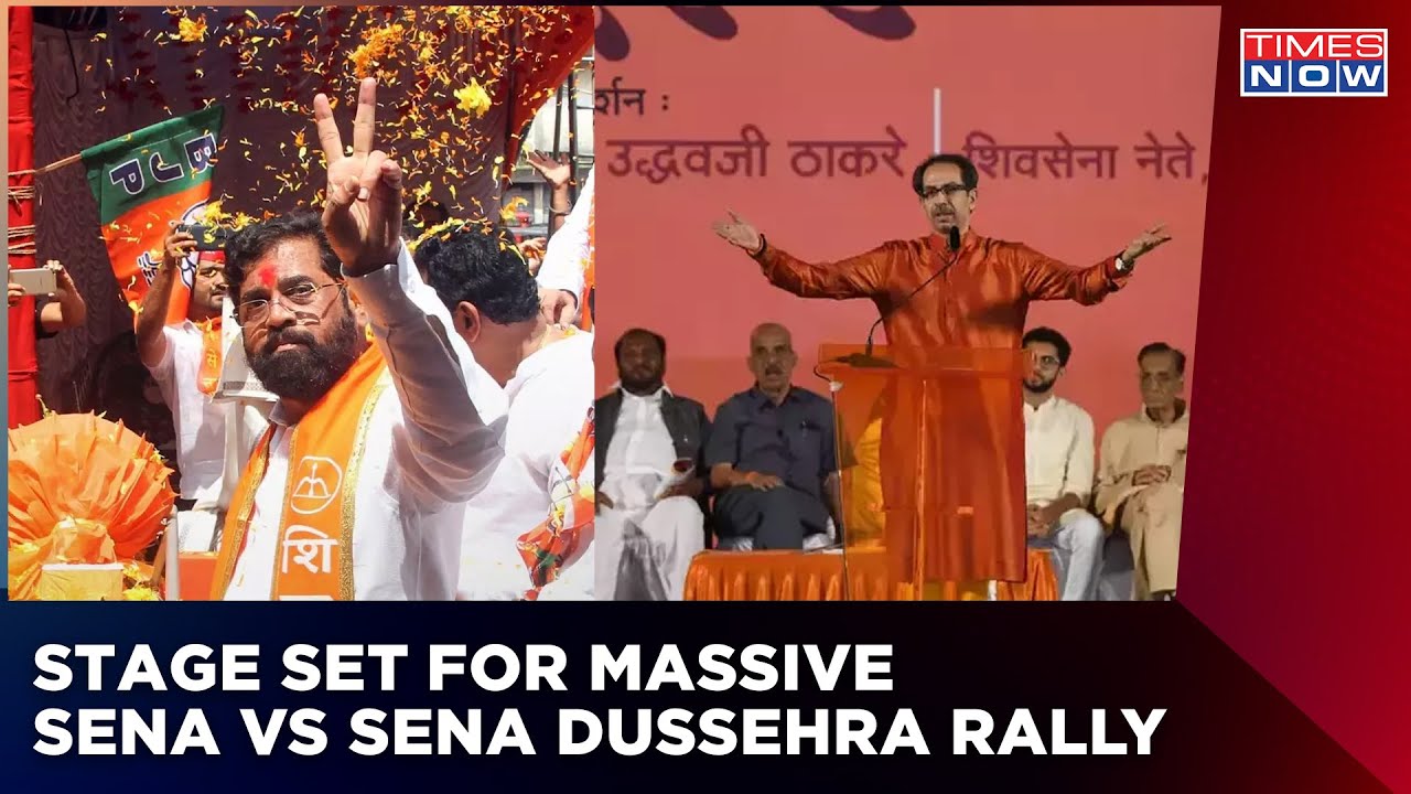 Sena Vs Sena On Dussehra Rally: Stage Set, Police Active & Workers Full Of Enthusiasm| Ground Report