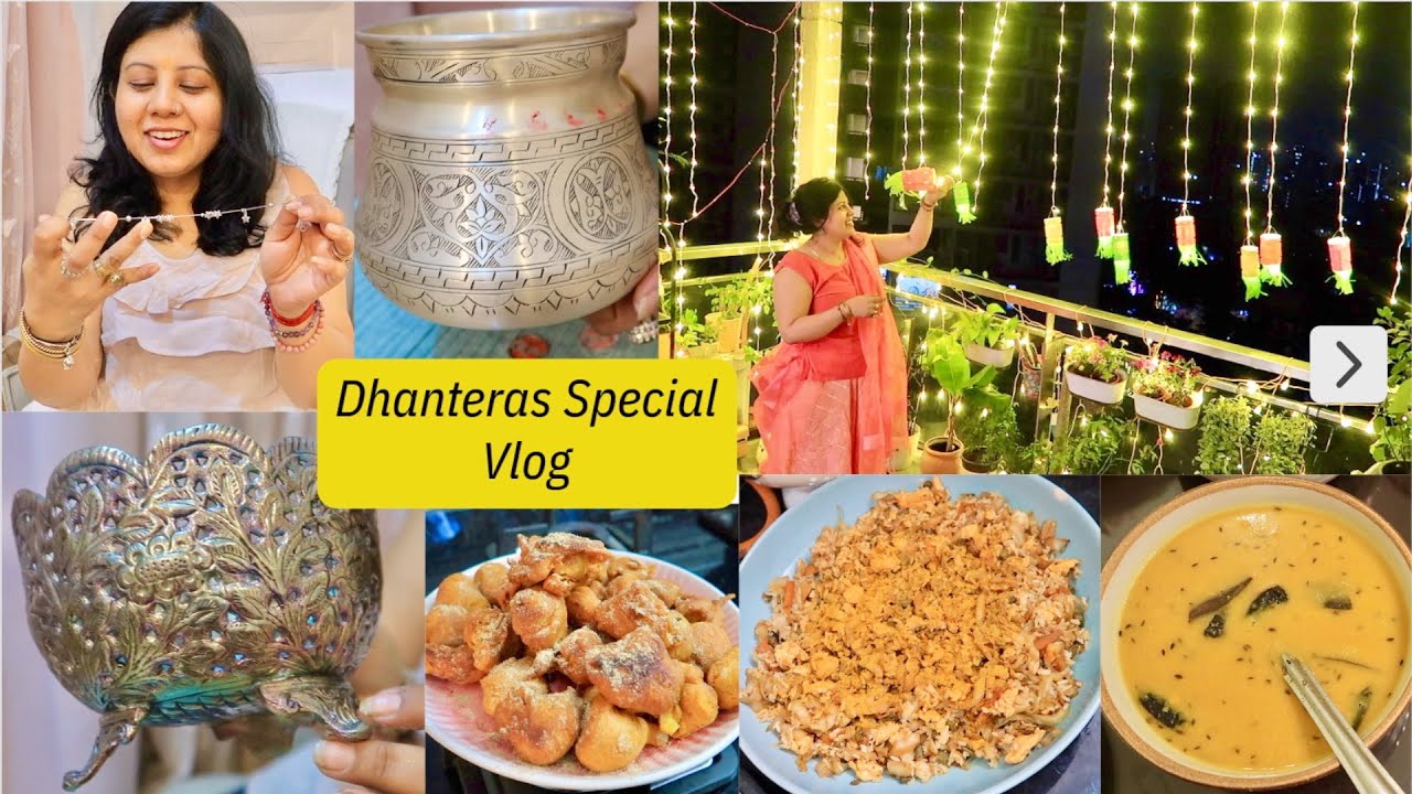 Dhanteras Special Vlog, Kya Khas Liya Iss Baar | Saj Gaya Ghar Diwali Light Decoration Se