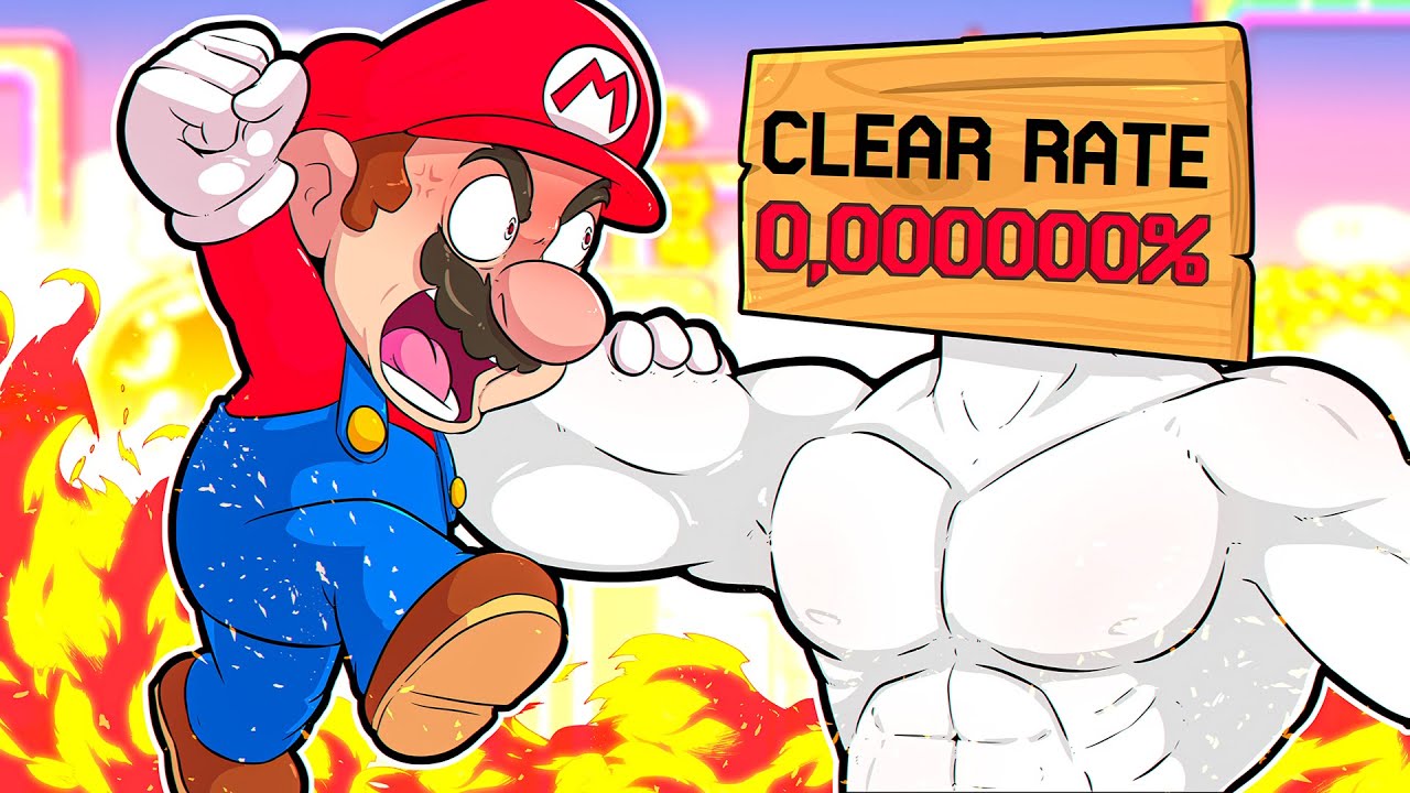 Fui o PRIMEIRO a passar a PIOR fase do Mario Maker 2! (0,00% clear rate)