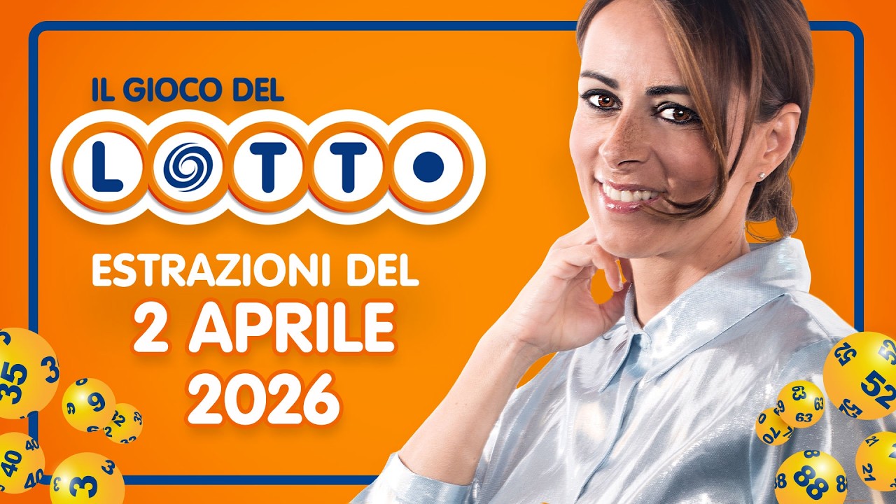 Estrazione in diretta del Gioco del Lotto e del Simbolotto di Gioved&igrave; 2 Aprile 2026
