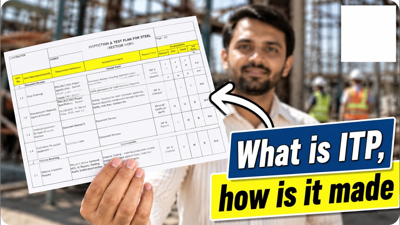 What Is an Inspection & Test Plan (ITP)? | How to Prepare an ITP for QC Engineers