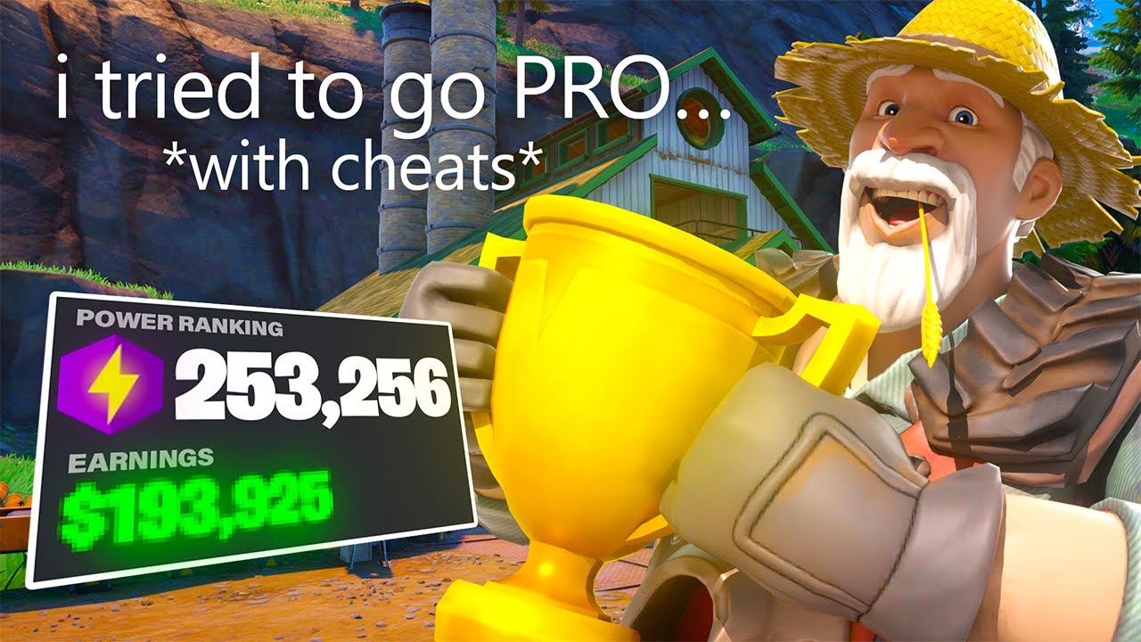I tried FORTNITE CHEATS to go PRO....