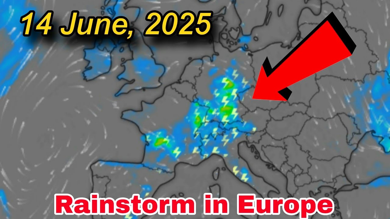 Europe Weather | June 14, 2025 ECMWF Model, Precipitation ( Rain Storms), In Europe