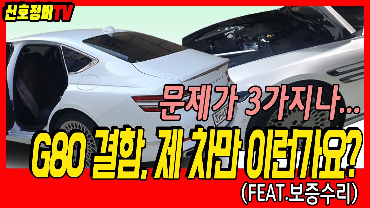 G80 뽑은지 10개월, 1만키로 타고 덜덜 떨리는 소리나서 보증수리 하고 온 후기