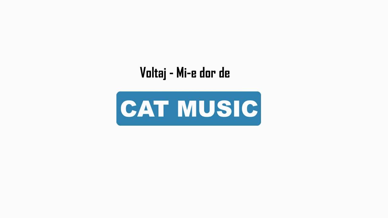 Voltaj - Mi-e dor de (Official Single)