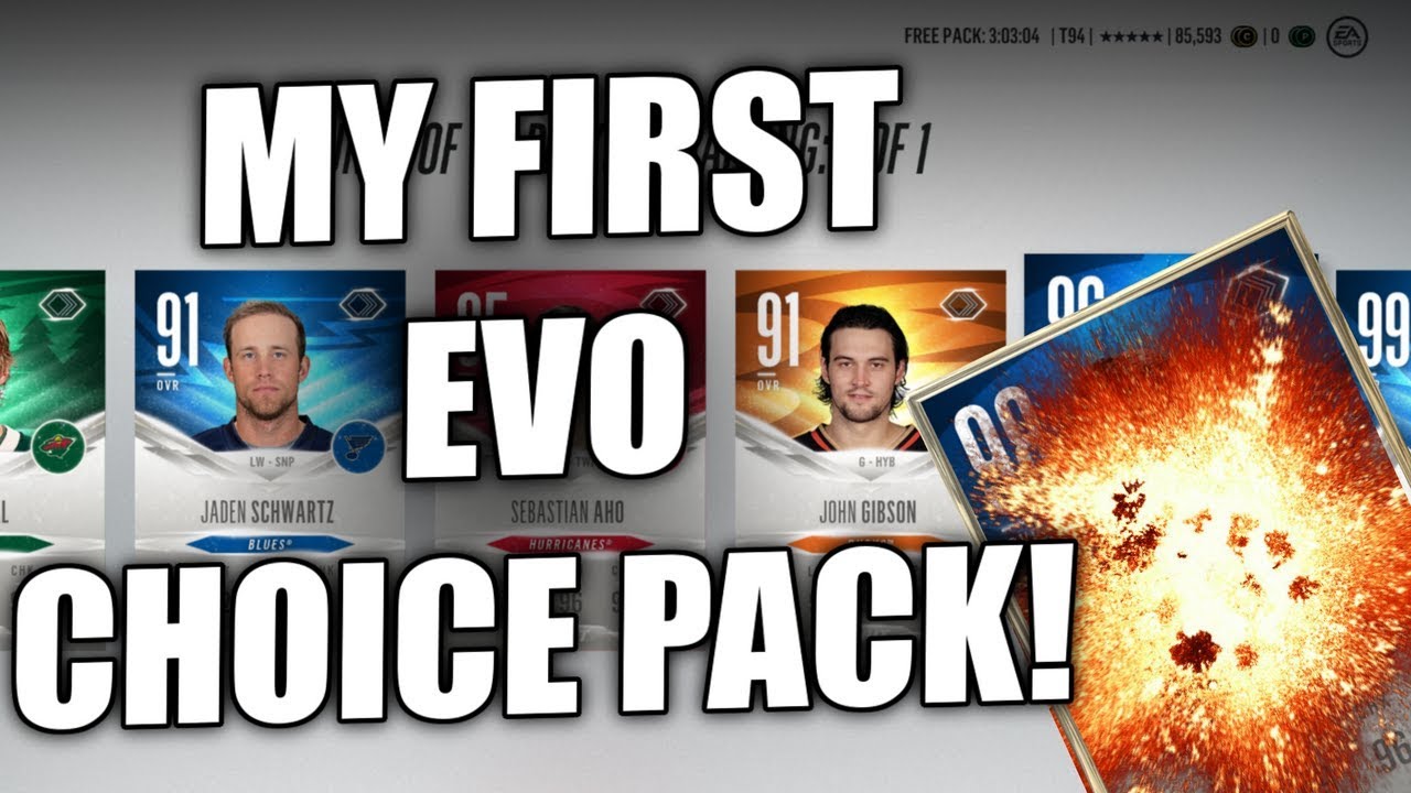 EVO CHOICE PACK! - NHL 18 HUT Champs Rewards