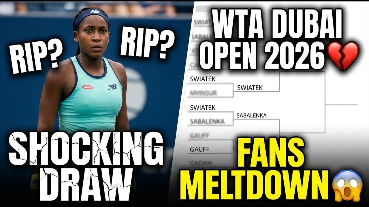 RIP Coco Gauff? 😱 Fans MELTDOWN After Her SHOCKING Draw at WTA Dubai Open 2026!