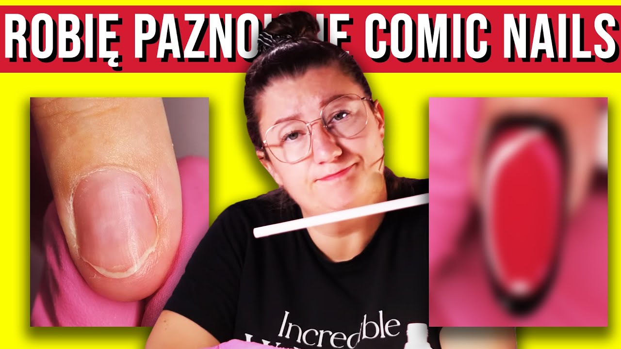 PRZEDŁUŻAM PAZNOKCIE NA TIPSIE I ROBIĘ CARTOON NAILS [PAZ] #43