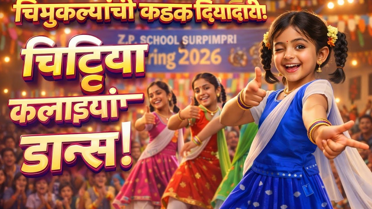 वर्ग १ लीच्या चिमुकल्यांचे मनमोहक 'चिटियाँ कलैयाँ' नृत्य | वार्षिक स्नेहसंमेलन २०२६ |