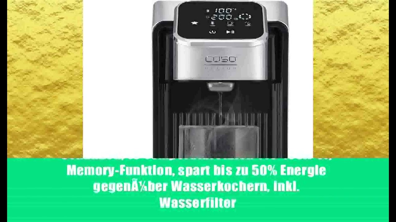CASO HW 770 Advanced - HeiÃŸwasserspender, heiÃŸes Wasser in Sekunden, 13 Temperaturstufen