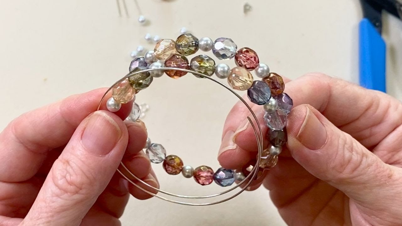 How to Make a Personalized Memory Wire Bracelet using Alphabet Charms
