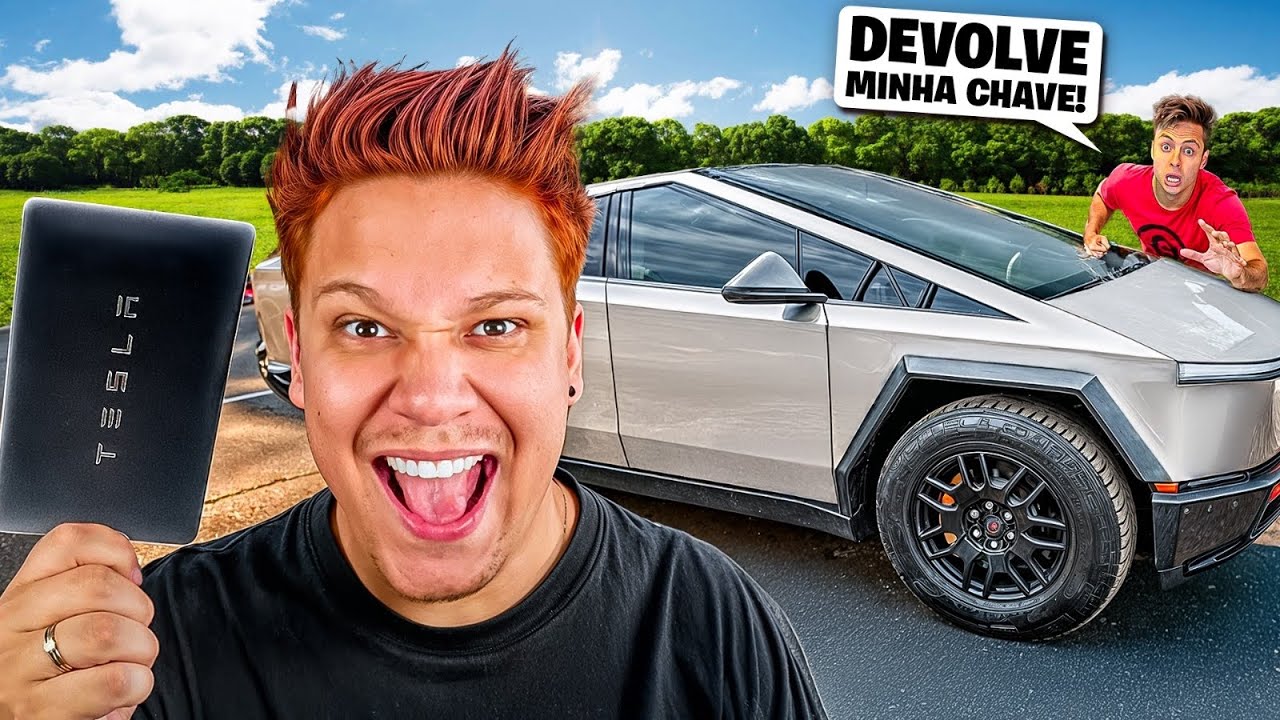 ROUBEI O CYBERTRUCK DO ENALDINHO SEM ELE VER! (2 MILHÕES DE REAIS)