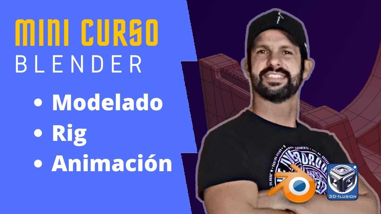Blender Mini curso de Modelado, Rig y animaci&oacute;n completo Tutorial en Espa&ntilde;ol