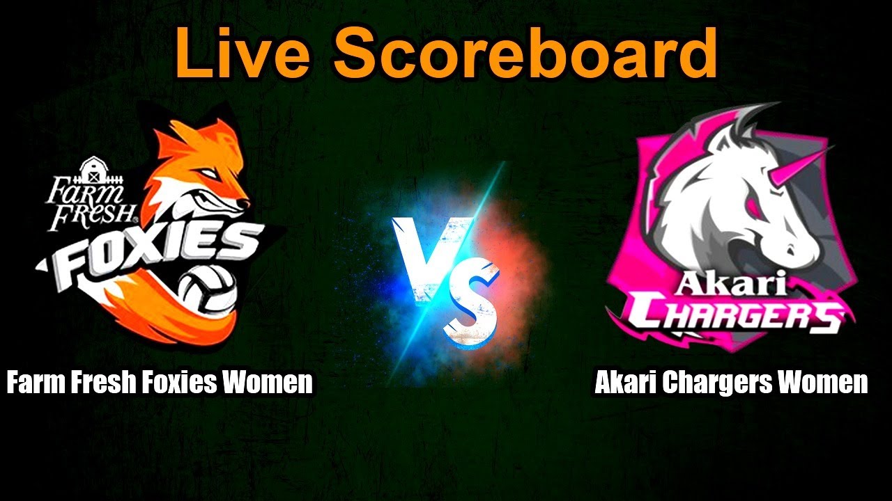 Farm Fresh Foxies Women vs Akari Chargers Women Live Score - Philippines Premier Volleyball League