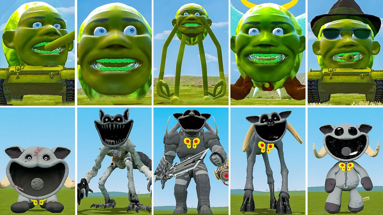 NEW ALL LIN GANG FAMILY VS ALL POPPY PLAYTIME 4 SHAEEP MECHATITAN ? in Garry'smod!,...