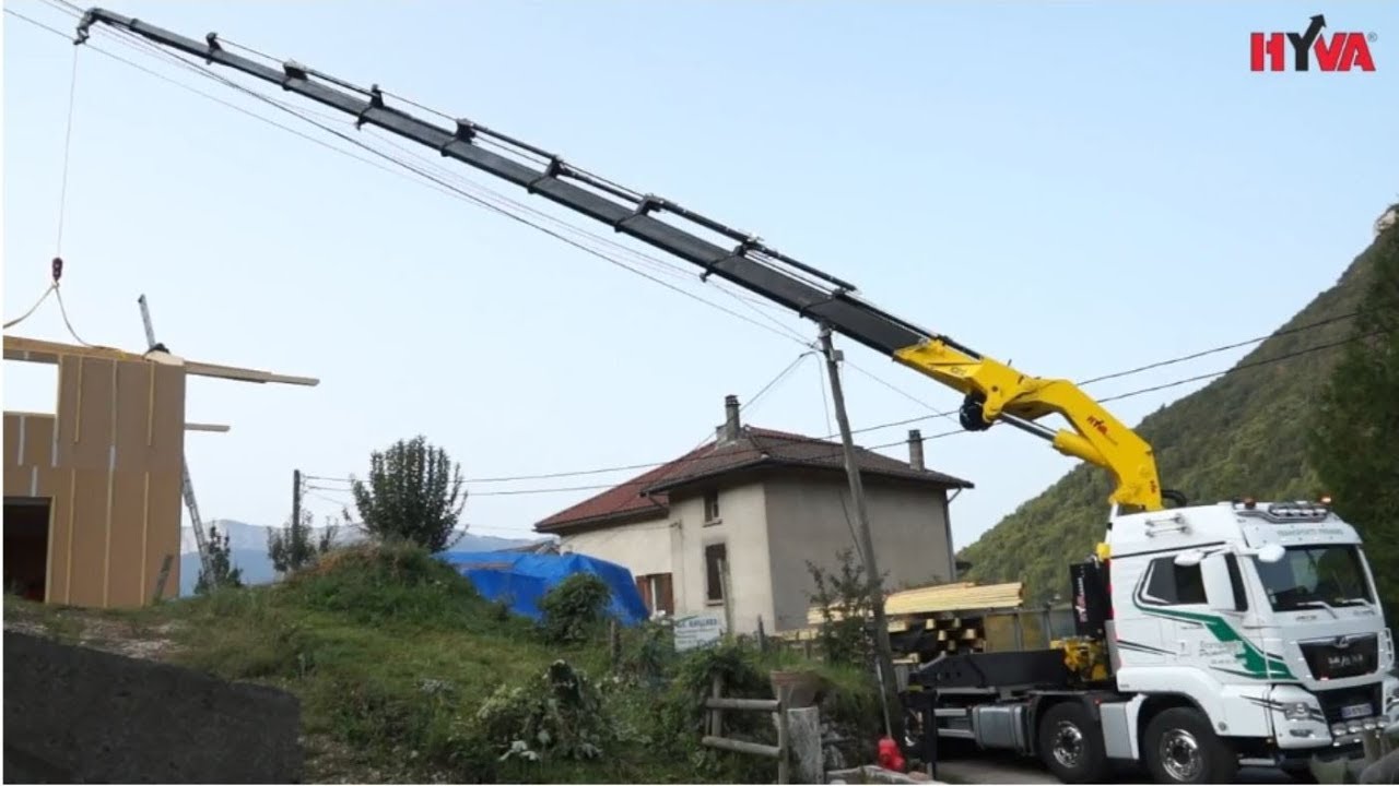 Building house in French Alps &ndash; HyvaCrane and MAN for big job