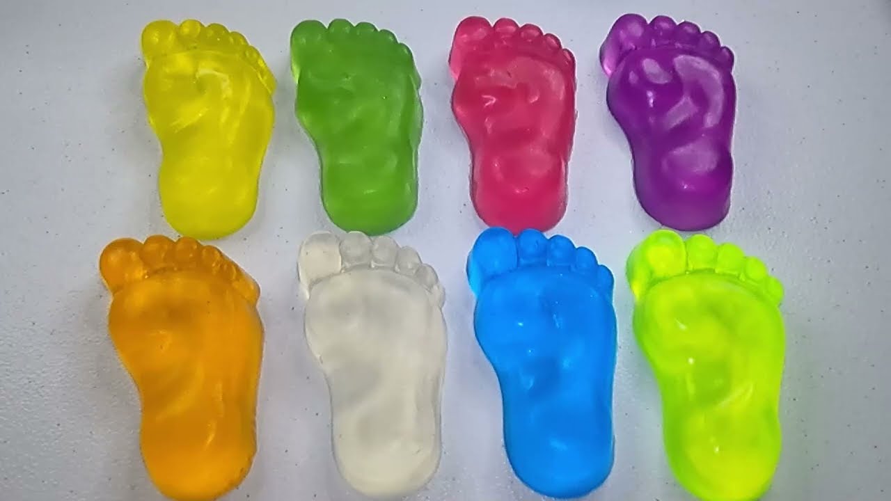 Clear Glycerin Soap Cutting Satisfying ASMR (No Talking)