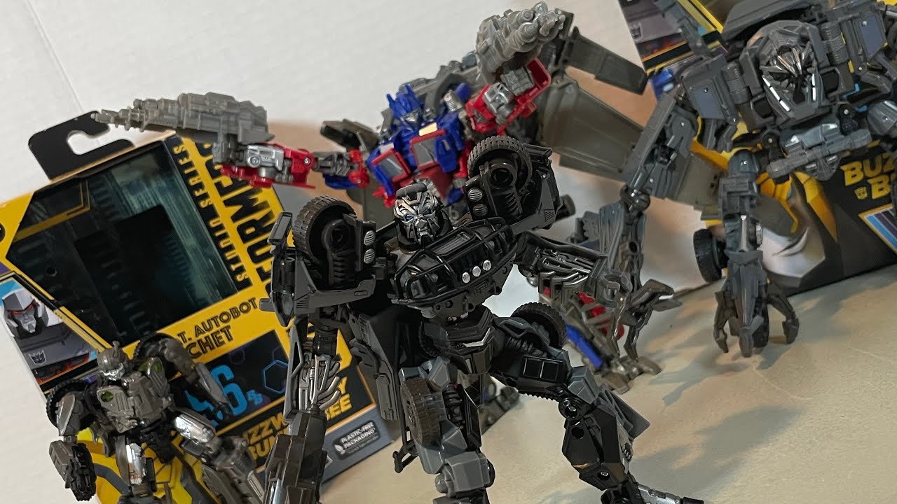 МНОГО ПЕРЕКРАСОК D: Transformers Studio Series 96 Buzzworthy и Nest Deluxe Class Ratchet Reviewdeo