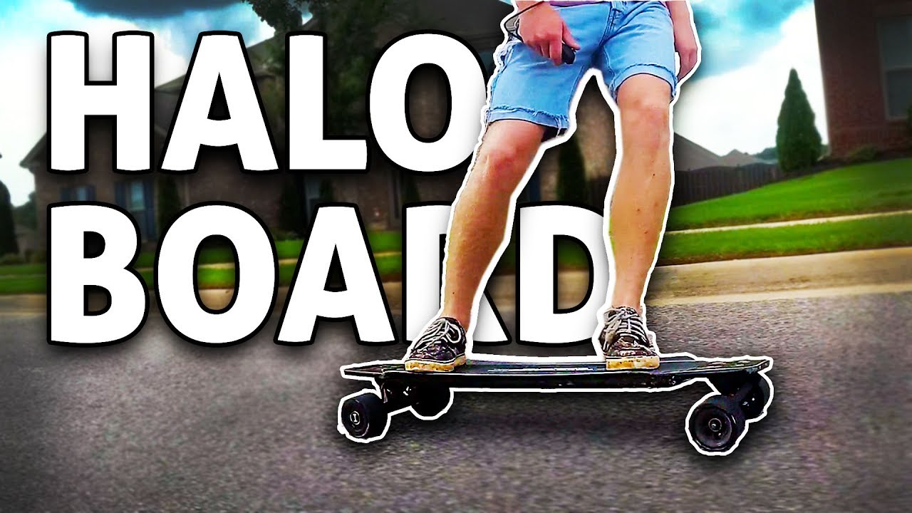 21+ MPH Top Electric Skateboard: HALO BOARD!! REVIEW