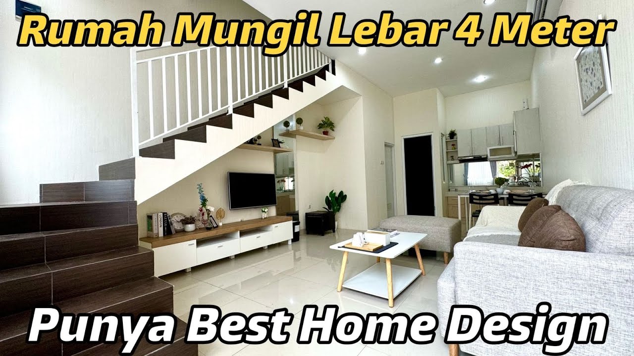 Rumah Mungil Lebar 4 Meter dengan Best Home Design | Gladiola Residence