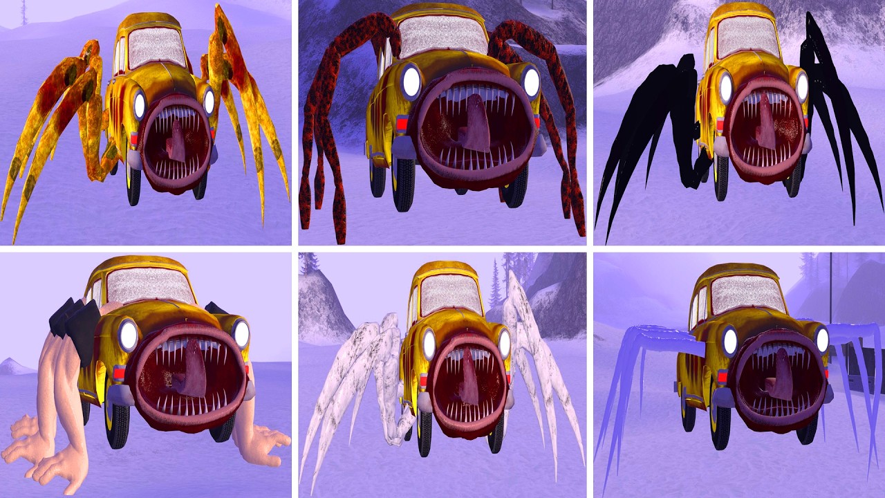 New Forms Of Car Eater: OLD Bus,Bus Choo Choo,Car bus eater,Cursed Bus,Bus School Monster (Gmod)!?