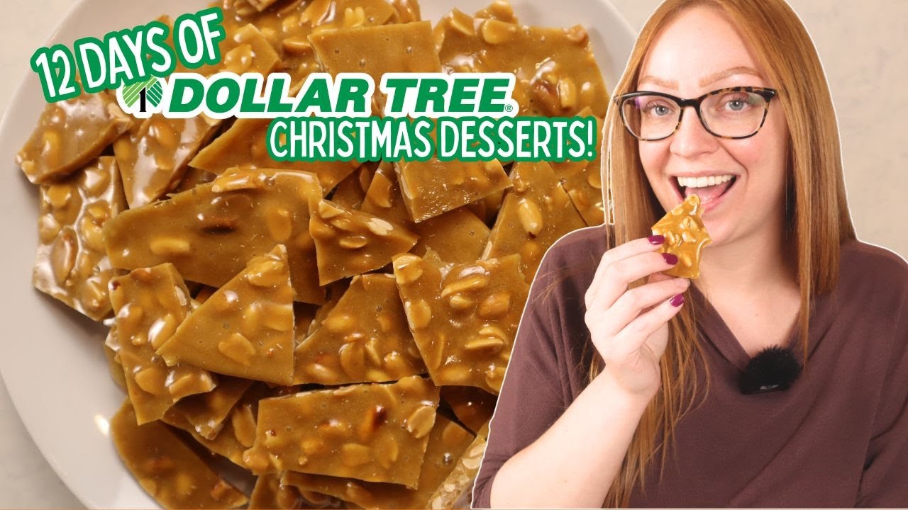 12 Days of Dollar Tree Christmas Desserts: Peanut Brittle!