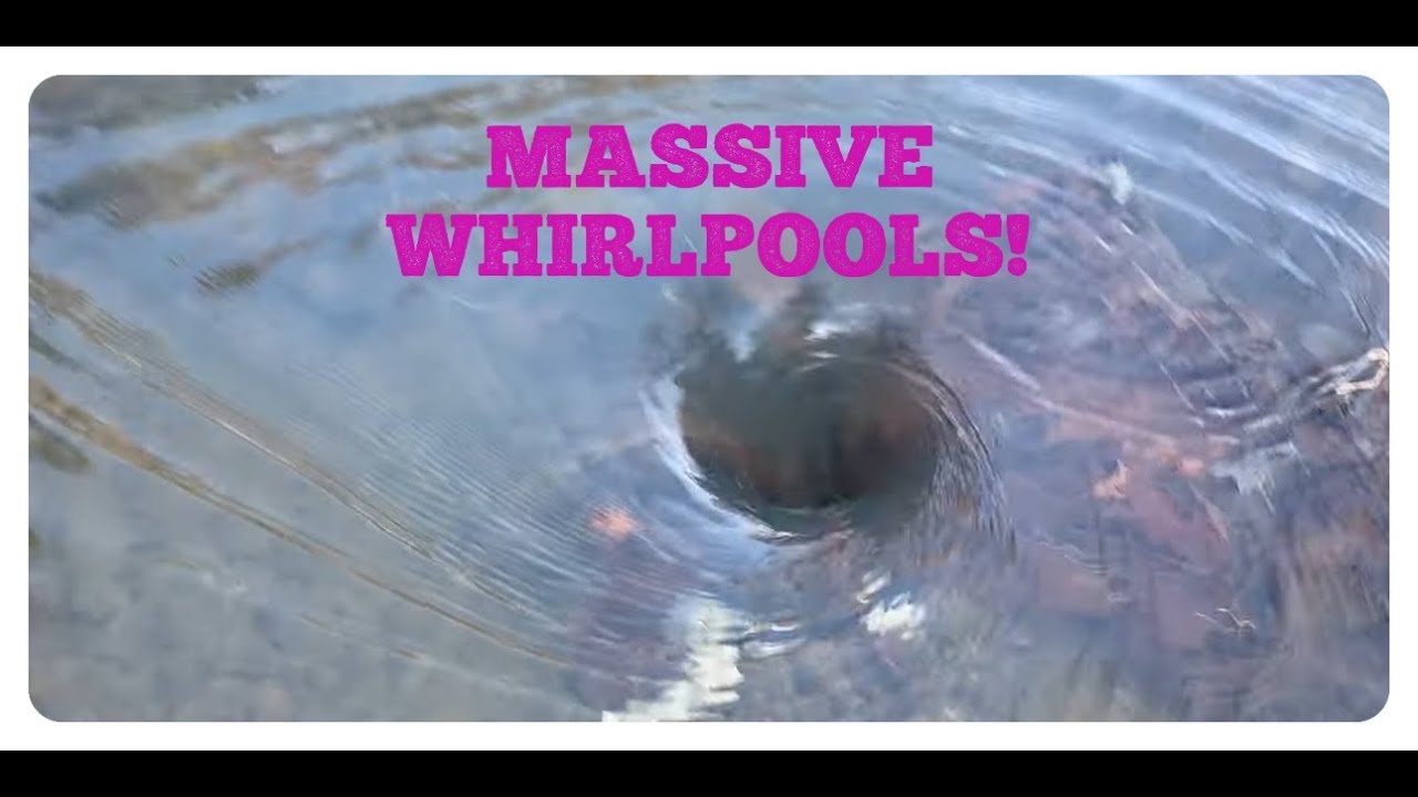 UNCLOGGING CULVERTS WITH TONS OF LEAVES AND RUSHING WATER/5 MASSIVE WHIRLPOOLS!! 02/2024 NT#32