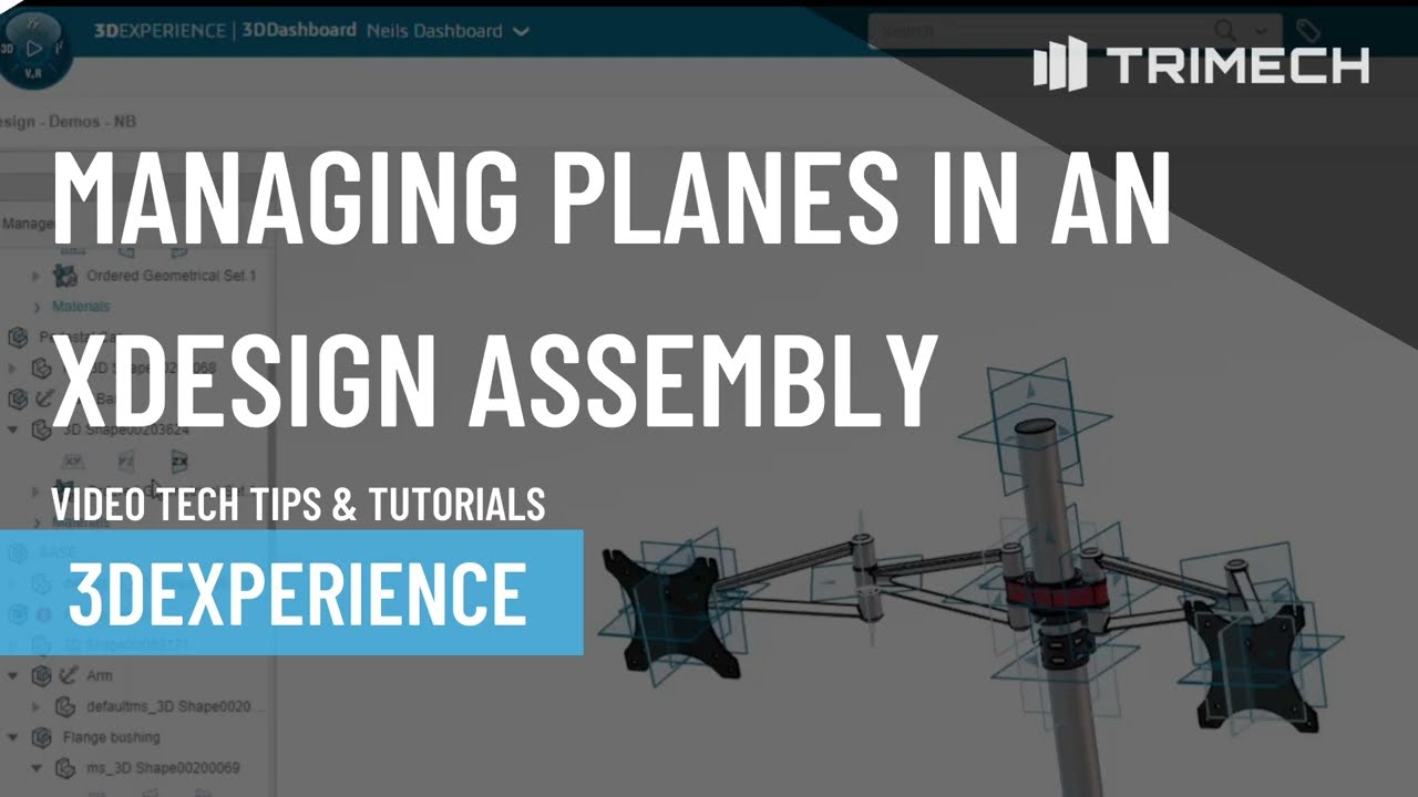 Managing Planes in an xDesign Assembly on the 3DEXPERIENCE Platform