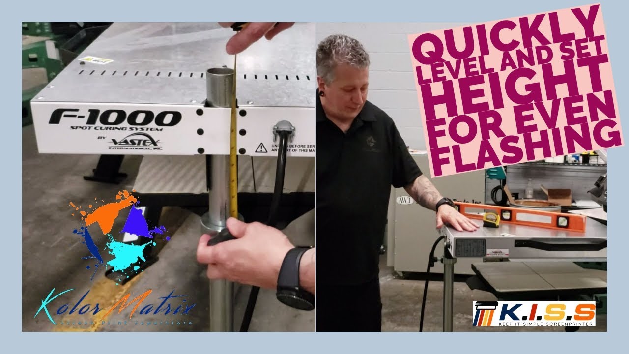 How to Level and Set the Height of Vastex Flash for Optimal Curing