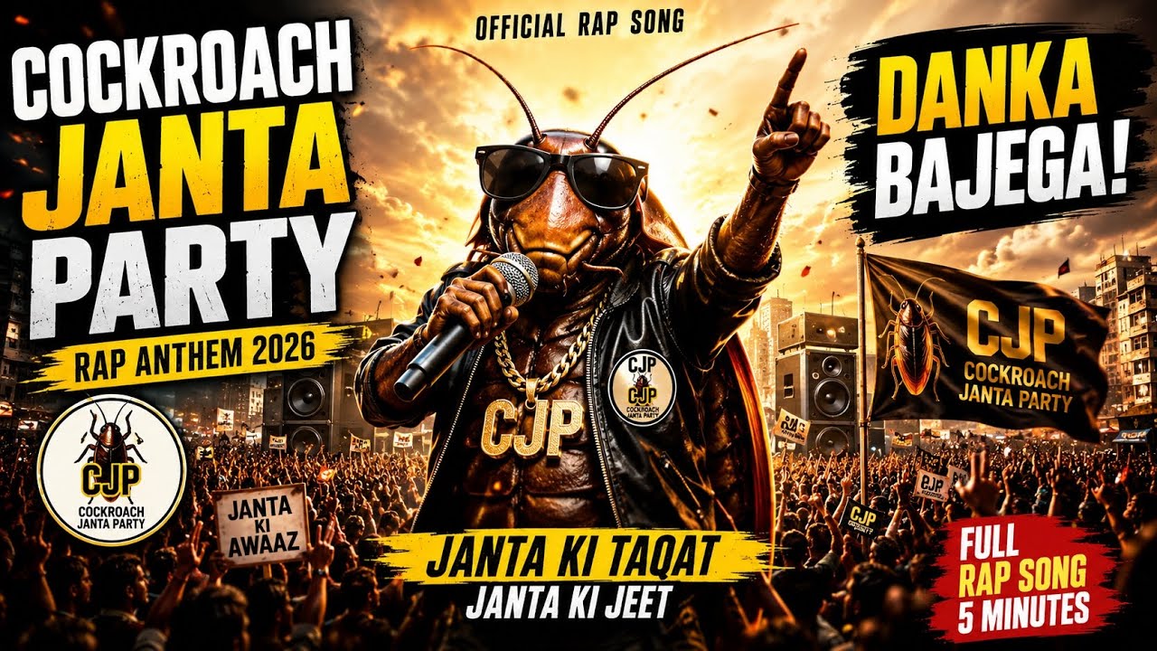 🎤 Cockroach Janta Party Rap Song 2026 | CJP Official Anthem | Desi Political Rap 