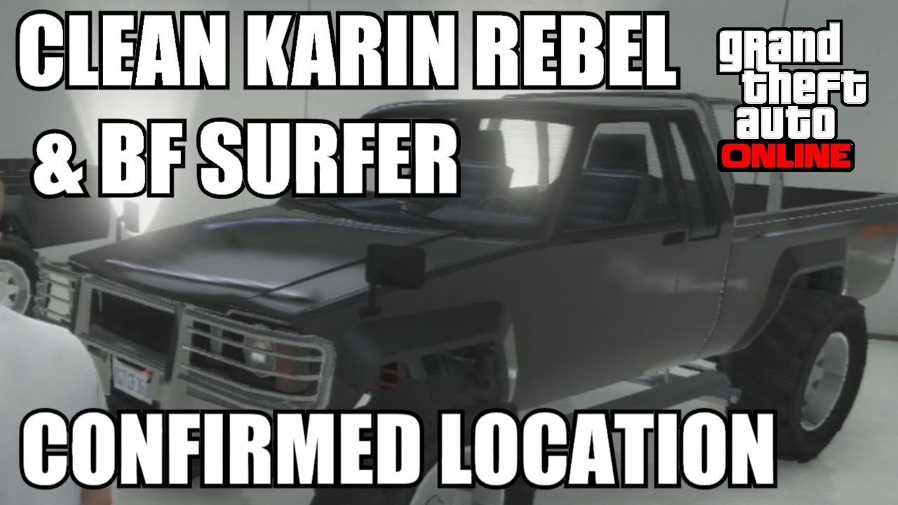 GTA V Online - Clean Karin Rebel & Clean BF Surfer Van Location - Rare Car after patch 1.13 (GTA 5)