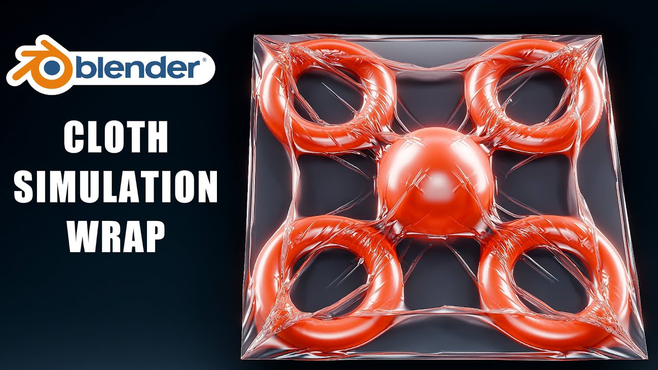 Shrink Wrap anything | Blender 3D (Shrinkwrap & Cloth Sim)