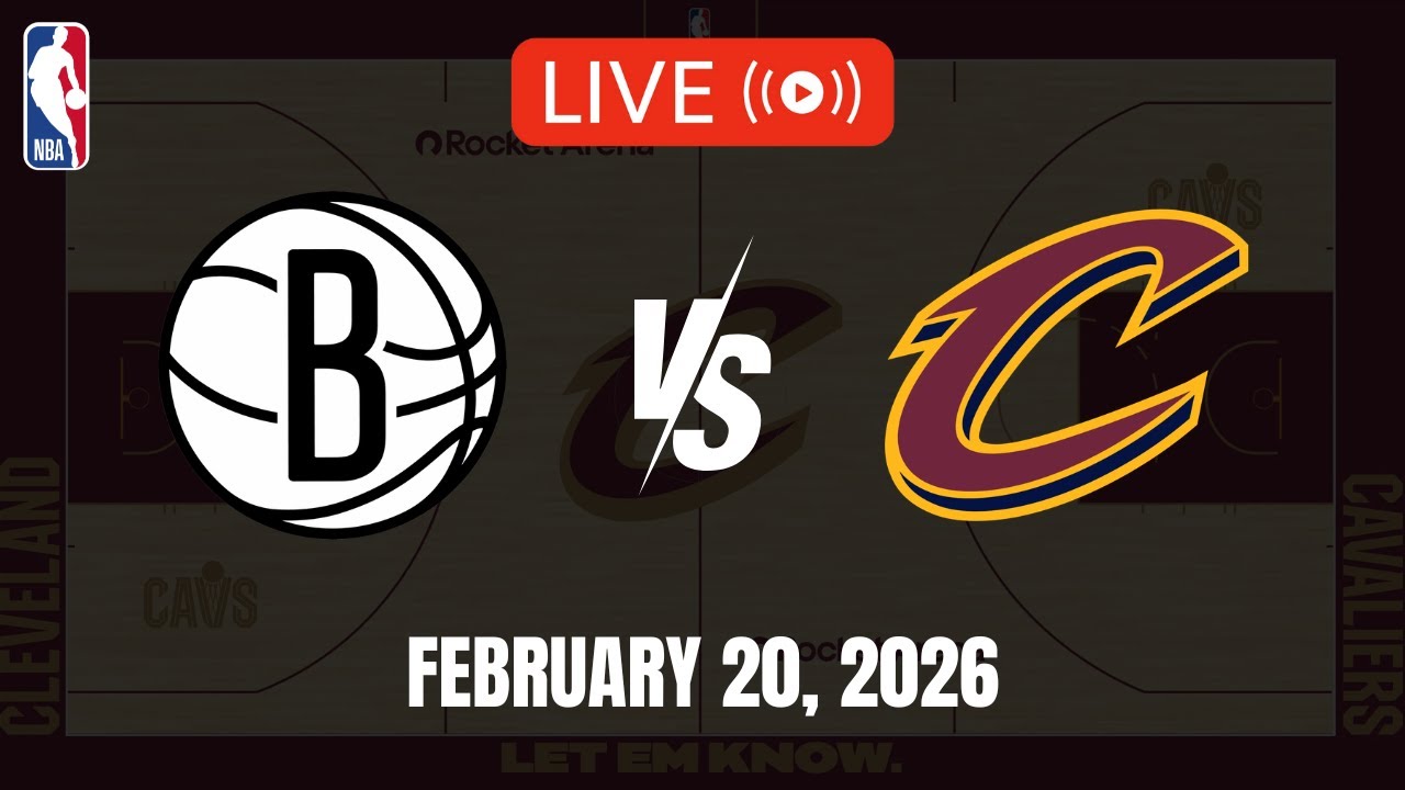 NBA LIVE! BROOKLYN NETS vs CLEVELAND CAVALIERS | 2025-26 NBA SEASON | February 20, 2026 | NBA 2K26