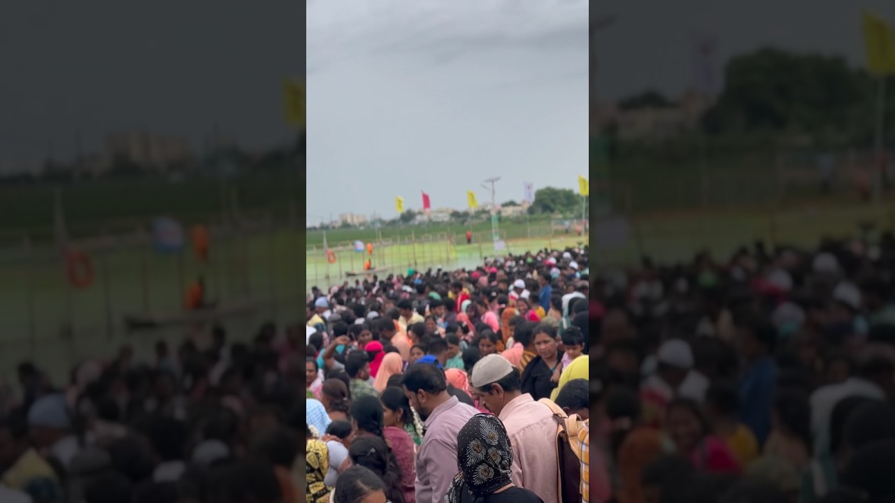 Huge Crowd on Rottela Panduga Celebrations at Nellore #very #famousshorts #festival #nellore #viral