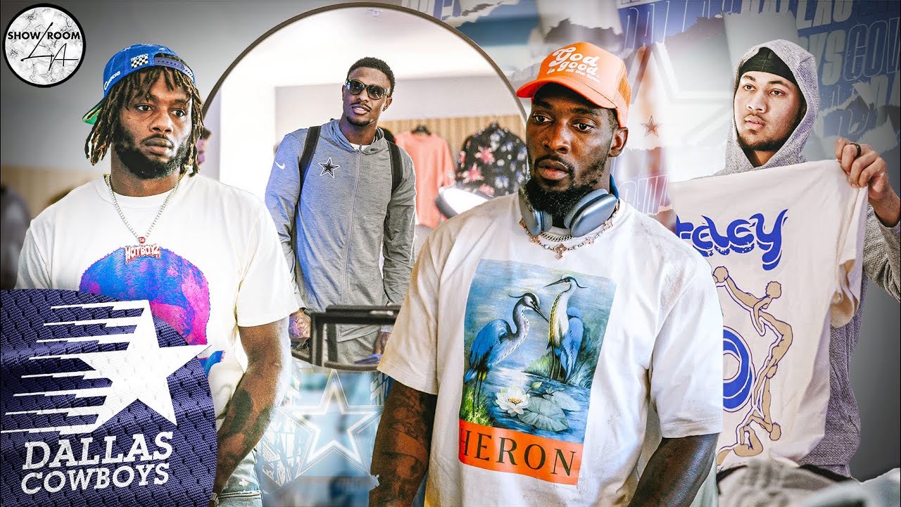 Trey Lance, Demarcus Lawrence and Dallas Cowboys Shop Exclusive Designer Sneakers & Clothing W/ SRLA